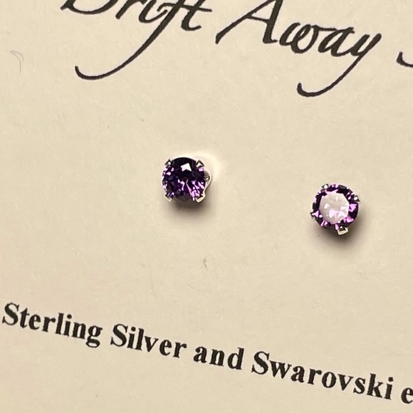 Sterling and Swarovski earrings - Picture 4 of 4